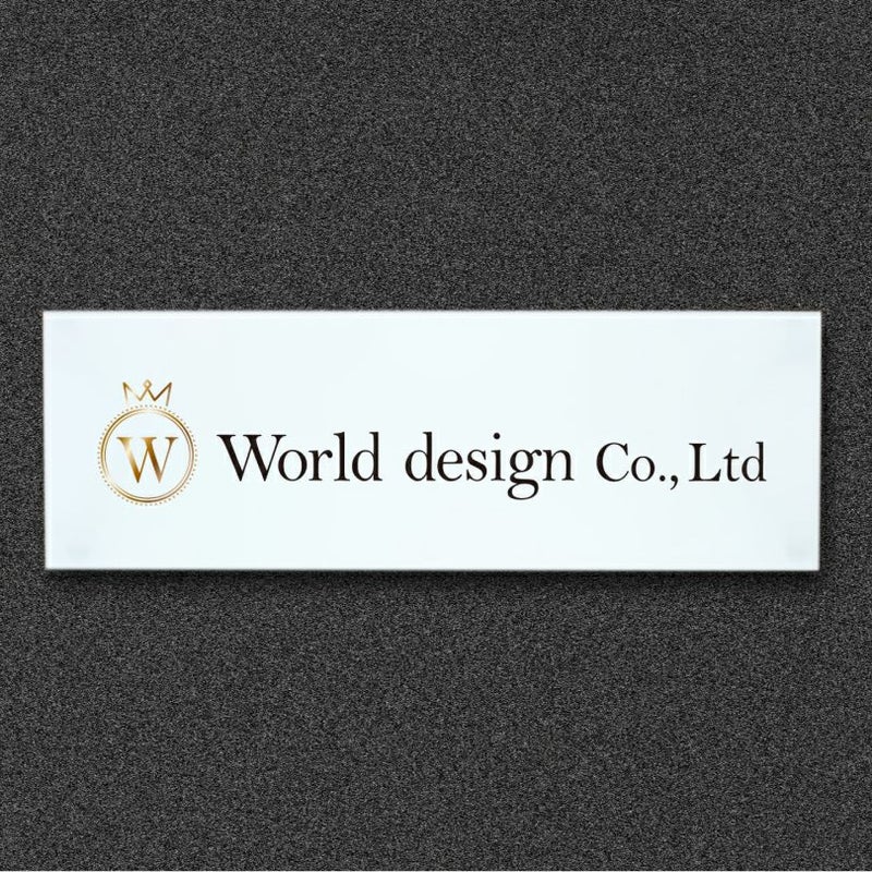 透明アクリル看板　テープ　マグネット　　お店の看板