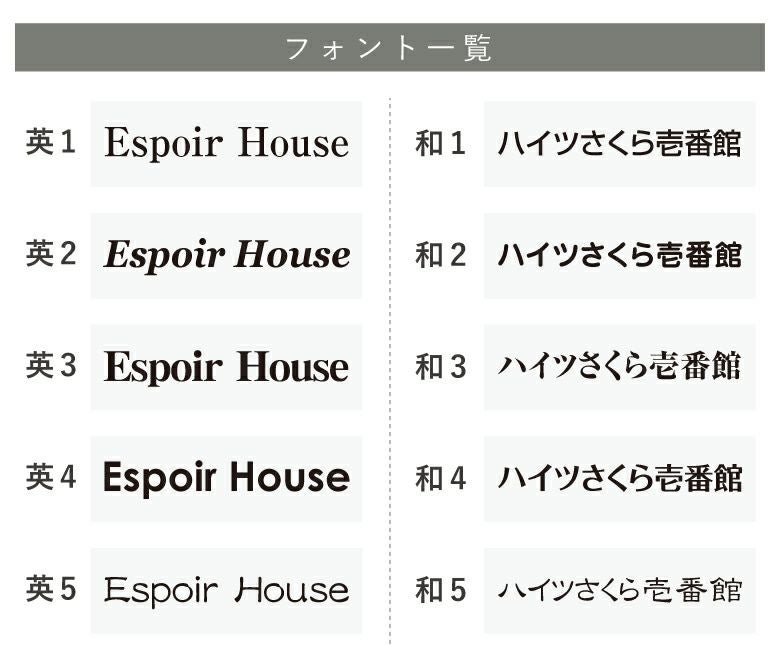 フォント例