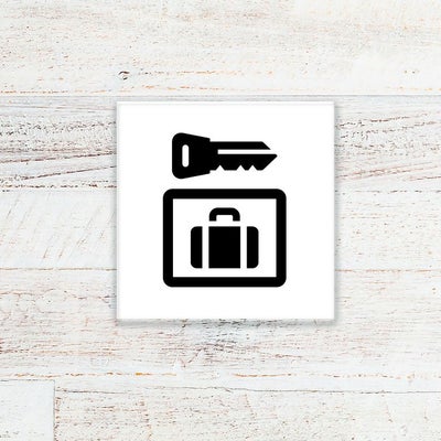 アクリル製案内サイン　室名プレート　　テープ　マグネット止め