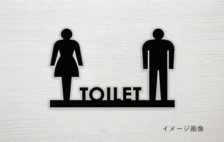 ステンレス室名札　ピクトサイン　切り文字