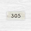 部屋番号プレート ルームナンバー 室名札　木目調パイン　　両面テープ止め