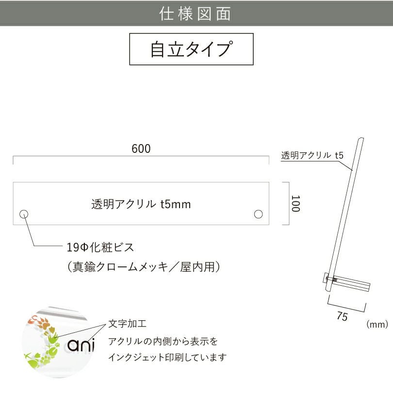 看板図面　仕様図面