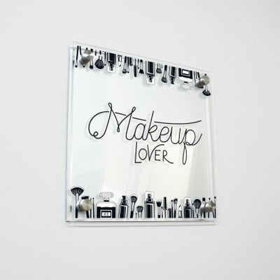 フルカラー透明アクリル銘板 ラフィネ2重構造仕様 化粧ビス止め 　ショップの看板