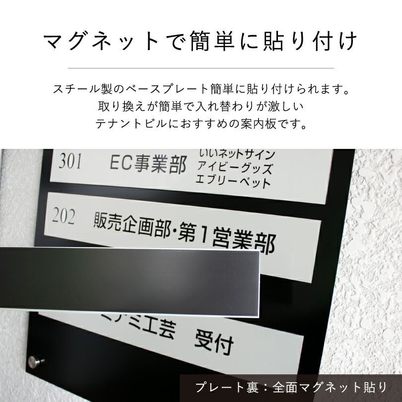 マグネットで簡単に設置　