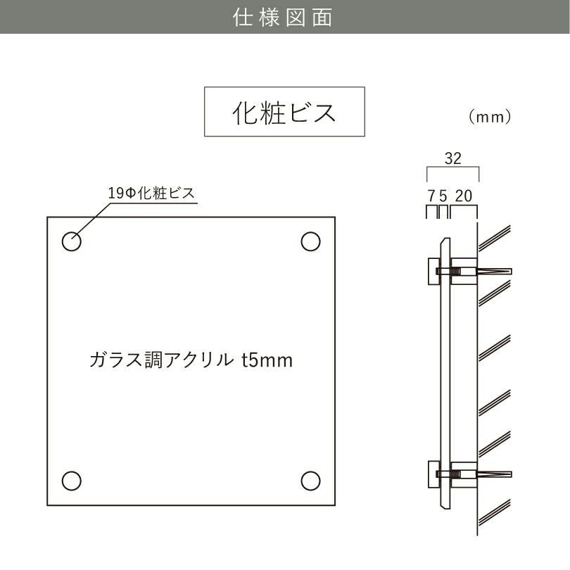 看板の図面　仕様