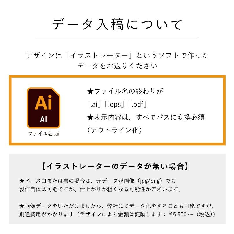 データ入稿について