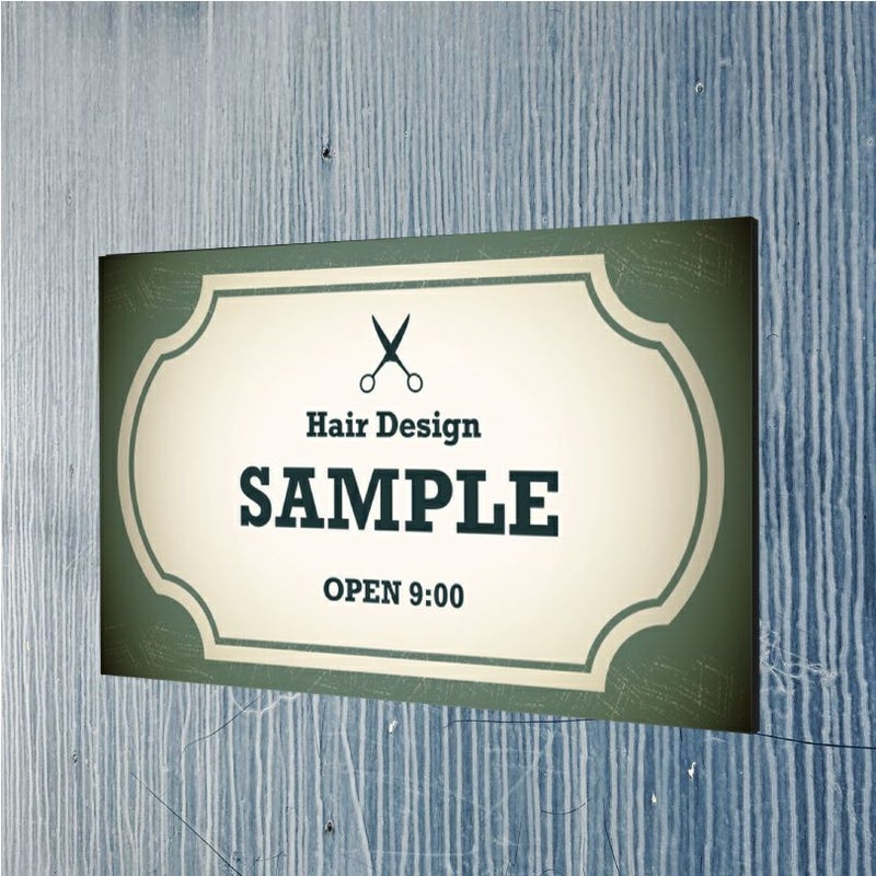 レトロ風アルポリサイン　屋外使用可