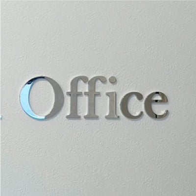 ステンレス切り文字銘板　鏡面仕上げ ビル看板