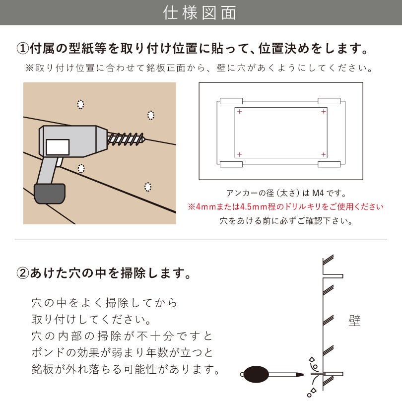 看板の施工方法