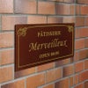アンティーク風アルポリサイン　屋外使用可　両面テープ付き