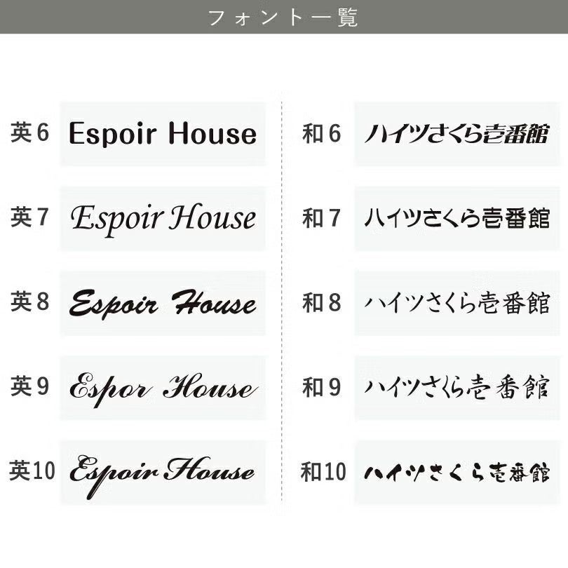 ネイルサロン向け看板 お店の表札